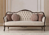 Modern Hand Crafted Wooden Carved 3 Seater Sofa