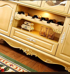 Royal Luxury European-style Solid Teak Vitrine