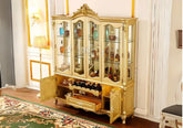 Royal Luxury European-style Solid Teak Vitrine