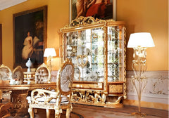 Luxury carving Living Room Vitrine