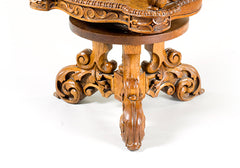 Royal Throne Exquisite Handcrafted Revolving Arm Chair