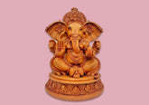Wooden Handcrafted Lord Ganesh Statue