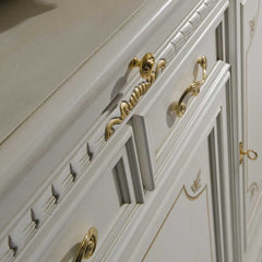 Luxury Italian Design Solid Teak Wood Vitrine