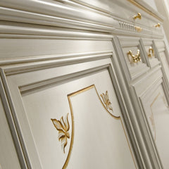 Luxury Italian Design Solid Teak Wood Vitrine