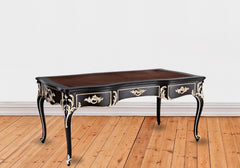 Classic Textured Hand Crafted Wooden Office Table