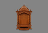 Naturally Hand Carved Wooden Temple For Home