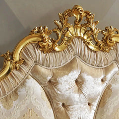 A handcrafted bed