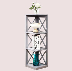 Modern European Style Teakwood Corner Book Stand