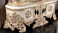 Royal Carving Teak Wood TV Unit