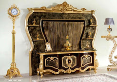 Classic Hand Carving Wooden TV Cabinet