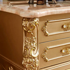 Luxury And Elegant Embroidery Carving TV Cabinet