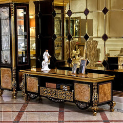Luxury And Royal Hand Carving TV Cabinet