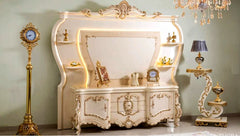 Classic Hand Carving Wooden TV Cabinet