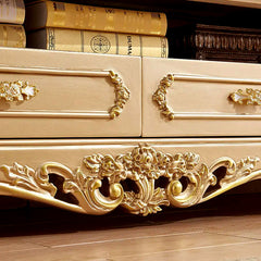Luxury And Elegant Embroidery Carving TV Cabinet