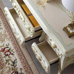 Classic European Style Teak Wood TV cabinet