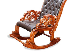 Luxury and Royal Style Wooden Crafted Rocking Chair