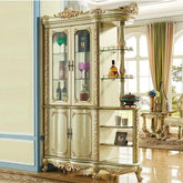 Luxury Classic Glass Display Vitrine with Lights