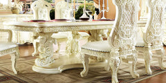 Luxury Traditional Glossy Dining Table Set