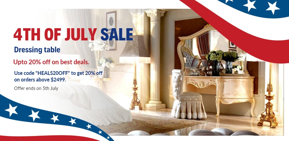 4th of july sale on luxury dressing table