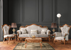 Elegance Wooden Handcrafted Luxury Carving Sofa Set