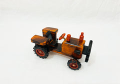 Wooden Brown Tractor Kids toy