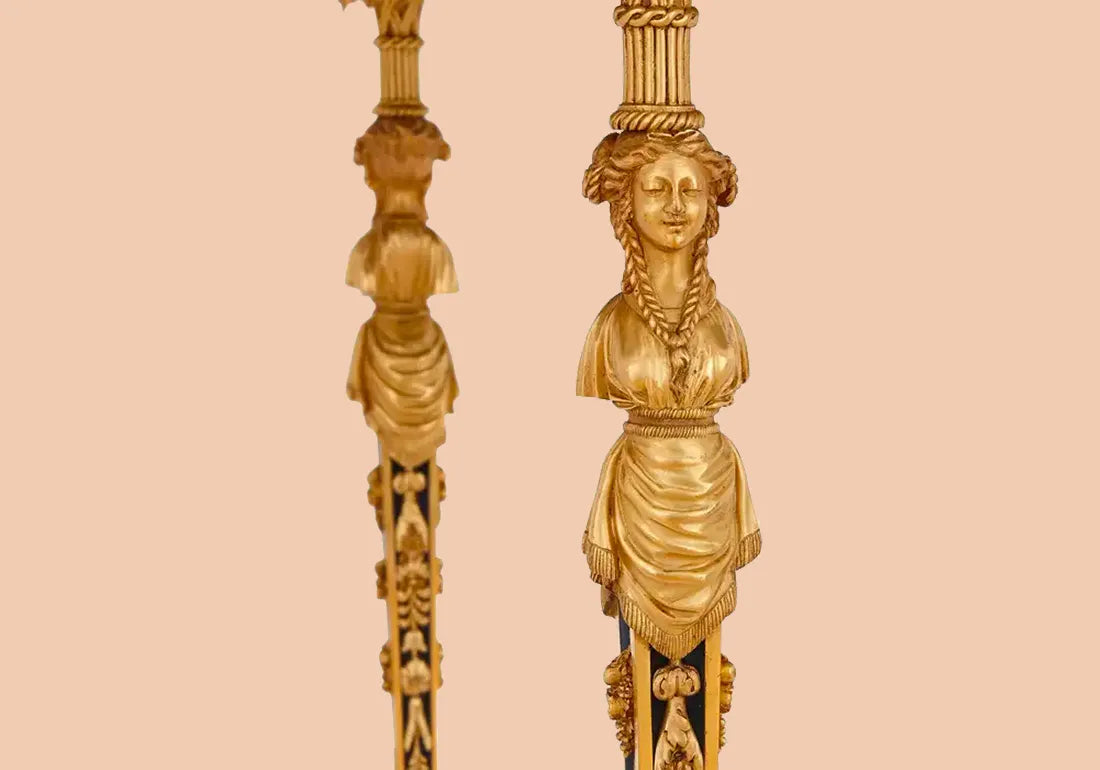 Royal Luxury Antique Neoclassical Style Side Table