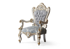 The Silver Majesty Handcrafted Luxury Throne Chair