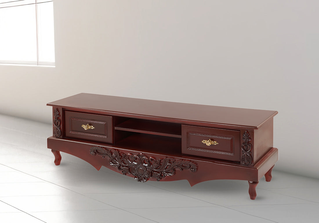 Vintage Elegance Sleek Wooden TV Unit
