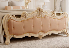 Regal Elegance Handcrafted Carved Bed