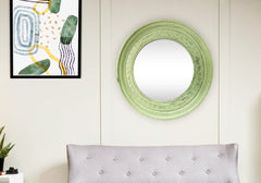 Timeless Grace Handcrafted Wooden Mirror Frame