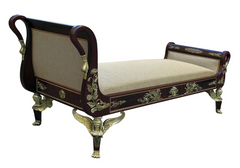 Royal Sleek Design Handcrafted Solid Teakwood Chaise Lounge