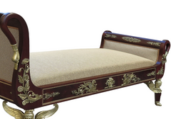 Royal Sleek Design Handcrafted Solid Teakwood Chaise Lounge