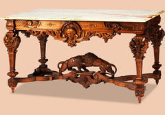 Luxury Royal Regency-Style Carved Center Table
