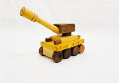 Wooden Army Tank Kids Toy