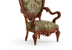 The Heritage Throne Luxurious Carved Armchair