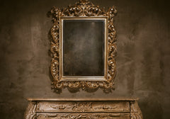 Heritage Elegance Solid Teak Console With Mirror