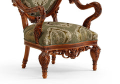 The Heritage Throne Luxurious Carved Armchair