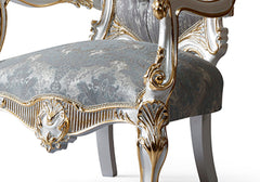 The Silver Majesty Handcrafted Luxury Throne Chair