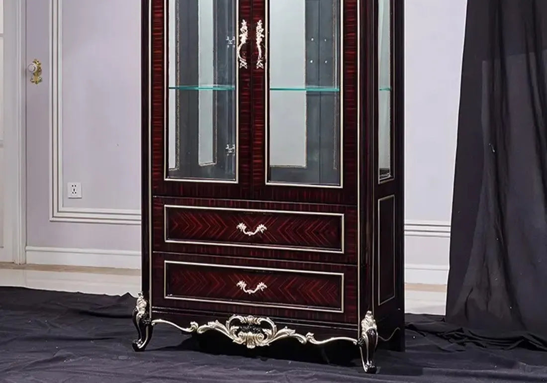 Royal Luxury Antique 2 Doors Vitrine