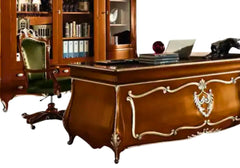 Minimalist Design Wooden Carved Working Desk