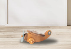 Handcrafted Wooden Airplane Kids Toy