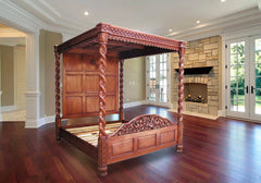 Elegant Designer Canopy Wooden Bed