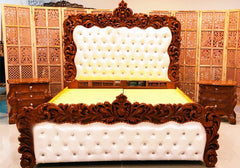 Elite Teak Wooden Hand Crafted Bed