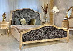 Unique Teak Wooden Hand Carving Bed Set