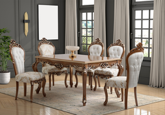 Royal Handcrafted Solid Teakwood Dining Table Set