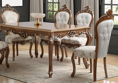 Royal Handcrafted Solid Teakwood Dining Table Set