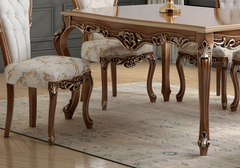 Royal Handcrafted Solid Teakwood Dining Table Set