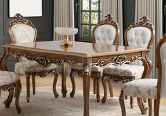 Royal Handcrafted Solid Teakwood Dining Table Set