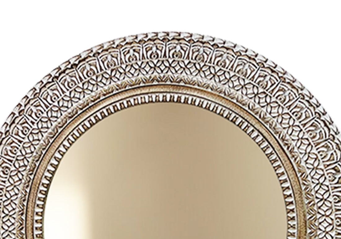 Rustic Carved Handcrafted Wooden Furniture Mirror