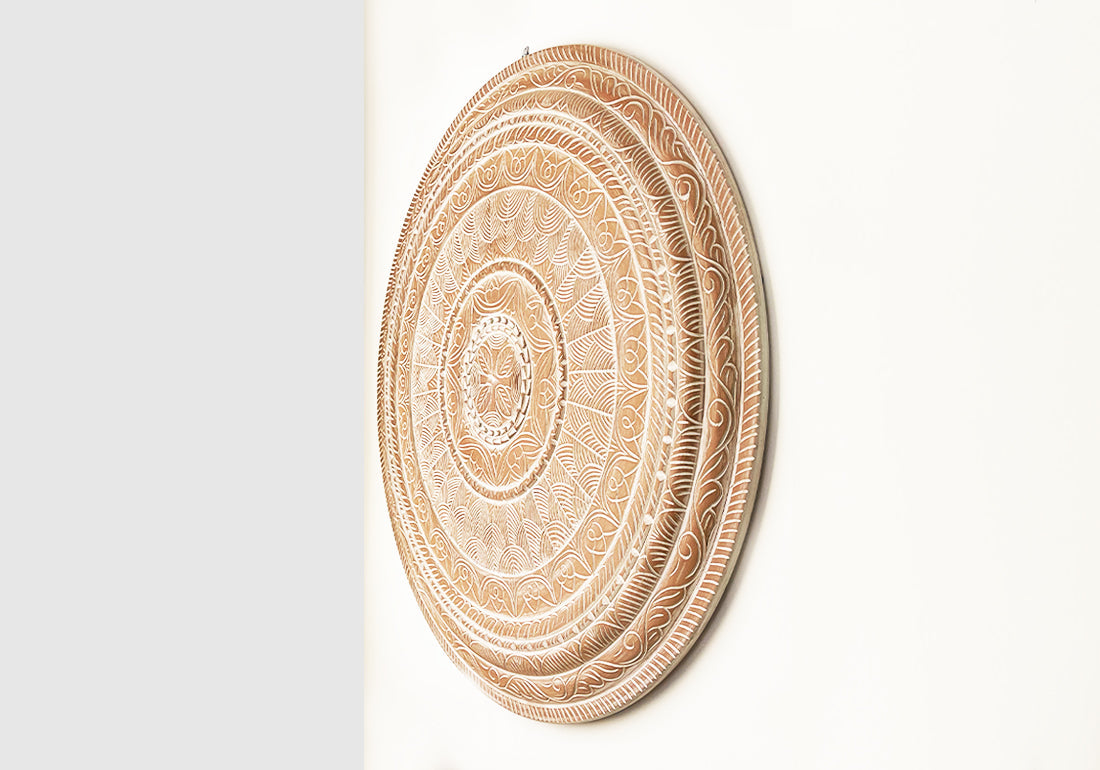 Vintage Carved Wooden Handicrafts Decorative Wall Hanging Art